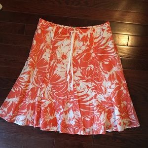 Floral Print J.Crew Skirt